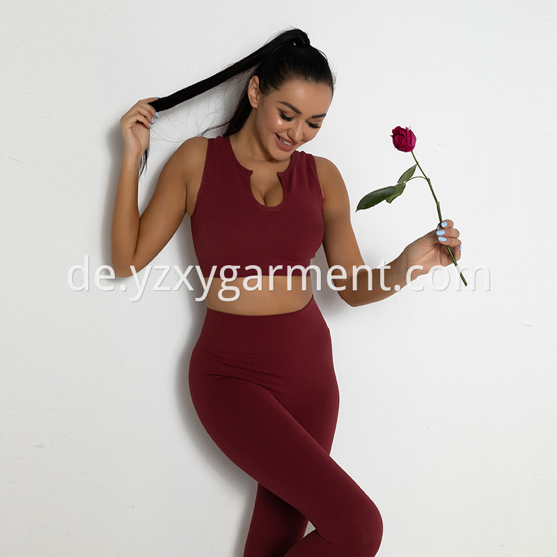 European And American Seamless Knitted Yoga Clothes